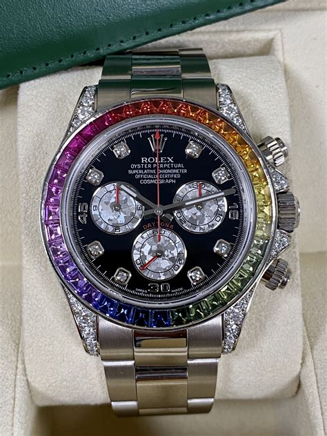 rolex rainbow watches price|rolex daytona rainbow 2022 price.